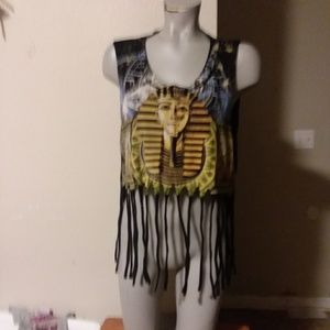 Women Gyptian shirt by 5ifth degree size L